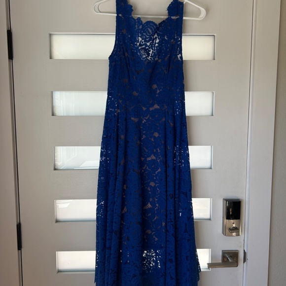Tracy Reese Cobal Blue Lace Dress - Picture 2 of 5